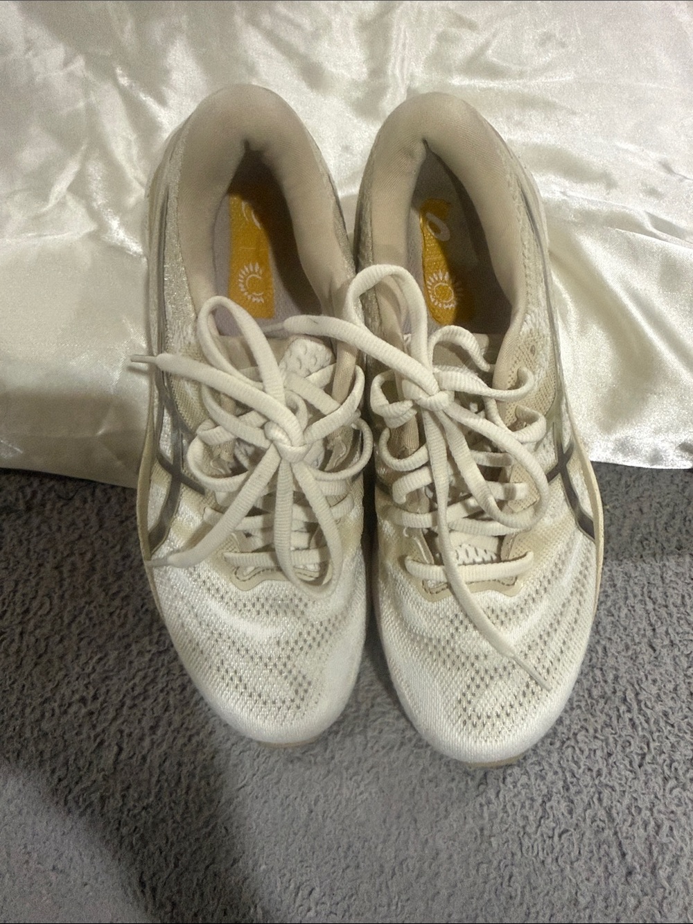 Asics Women's White Athletic Running Shoes